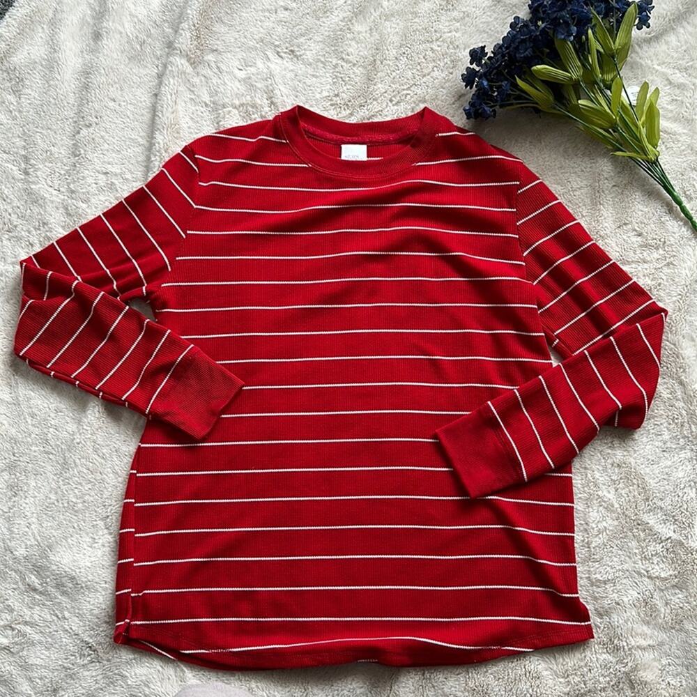 Stars Above Red/White LS Pajama top Size Medium